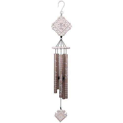 Carson Wind Chime-Vintage White-In Angel Arms (35") (Jan)