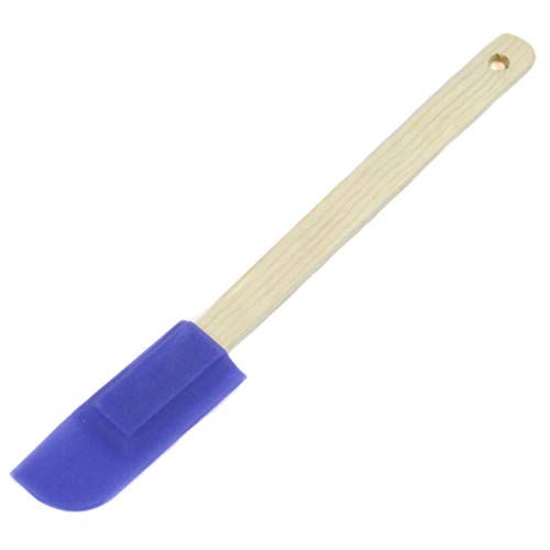 Chef Craft 21374 Small Silicone Spatula-Wood, 9.5 inch, Color May Vary