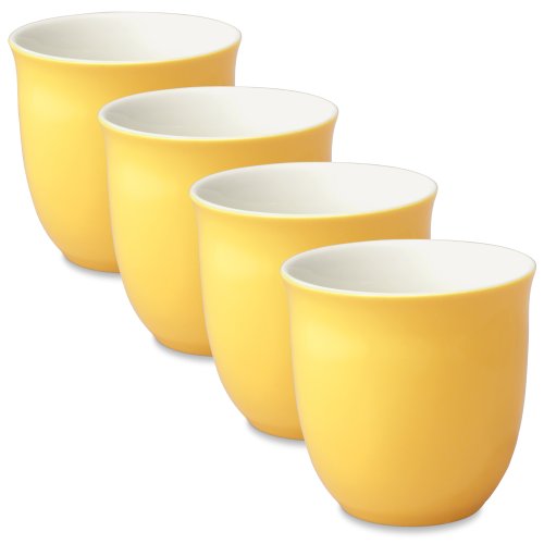 FORLIFE Japanese Teacup (Set of 4), 6.5 oz, Mandarin