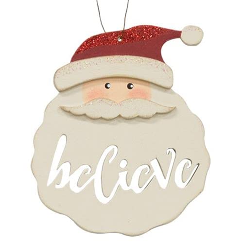 CWI Gifts Santa Believe Hanging Ornament, Christmas Home Decor