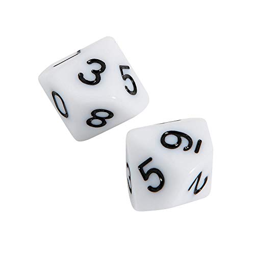 Fun Express 10 Sided Dice - 10 Pieces - Educational and Learning Activities for Kids