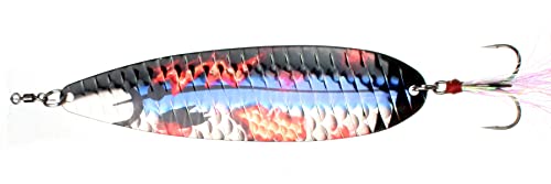 Nichols Lures 6FS17-25 6" Ben Parker Mini Magnum Flutter Spoon, Undead, 2.5oz