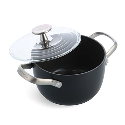 Cookware Company GreenPan Black Rice and Grains Cooker with Lid, 2QT