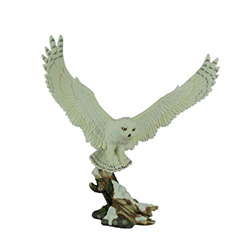 Unicorn Studio Veronese Snow Owl Taking Flight Statue Sculpture Figurine