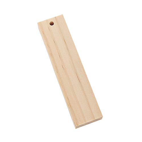 Fun Express DIY WOOD RECTANGLE BLOCK ORNAMENTS - Craft Kits - 12 Pieces