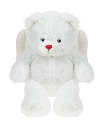 Ganz Angelic Winged Bear Classic White 9 inch Plush Fabric Stuffed Animal Toy