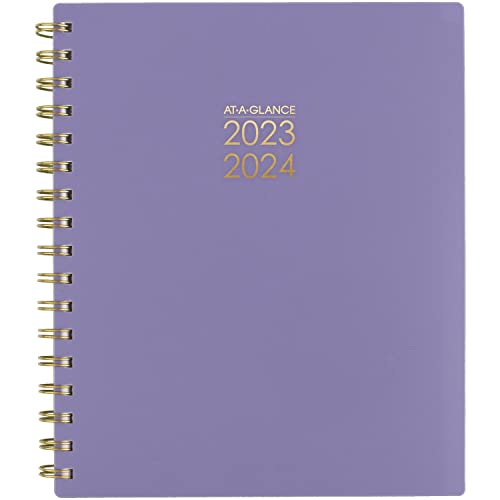 ACCO (School) AT-A-GLANCE 2023-2024 Planner, Weekly & Monthly Academic, 7" x 8-3/4", Medium, Harmony, Lavender (1099-805A-17)