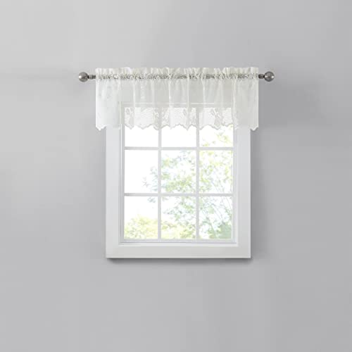 Belle Maison Renaissance Home Fashion Lacey LACE Rod Pocket Valance