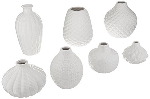 Two's Company 51215 Artisan Carvings Set of 7 Bud Vases