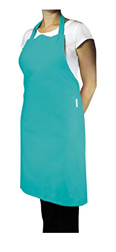 M√úkitchen M√úapron is 100% Cotton | Stylish Cooking Apron with Pockets for Women and Men | Machine Washable and Durable | Adjustable Neck and Extra-Long Waist Ties | Surf