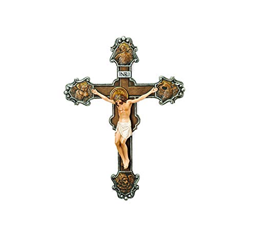 Roman 10" The Evangelist INRI Crucifix Wall Cross