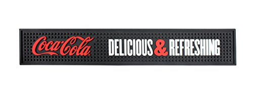 Tablecraft CocaCola Bar Mat "Delicious & Refreshing" 19 x 3.375"