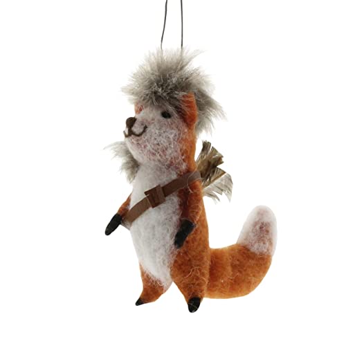 HomArt Frontier Fox Ornament, 5-inch Height, Felt