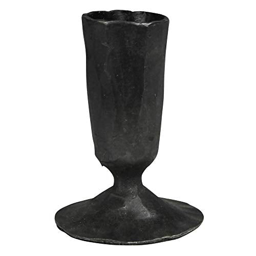 HomArt 1169-2 Jon Candlestick Holder, 3-inch Height, Black