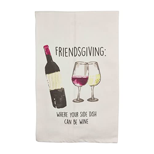 Mud Pie Friendsgiving Towel, Wine