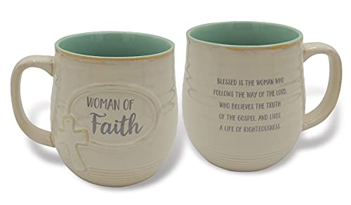 Cathedral Art Platinum ID Cards Abbey & CA Gift Woman of Faith Pottery Mug, Multi