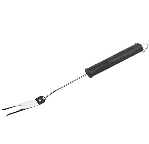 Chef Craft 21916 Barbecue Meat Fork with Rubber Grip, Black