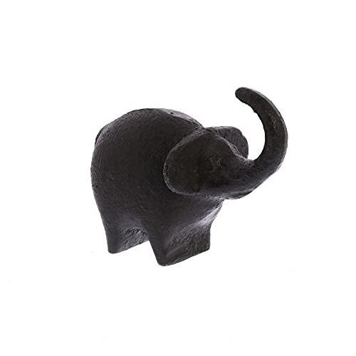 HomArt 3556-13 Cast Iron Botero Critter Elephant Figurine, 2.5-inch Length,