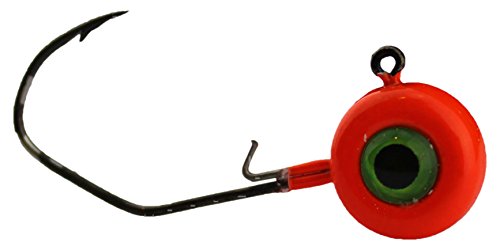 Jenko Fishing Slasher Crappie Jig Head, Red, 1/32 oz