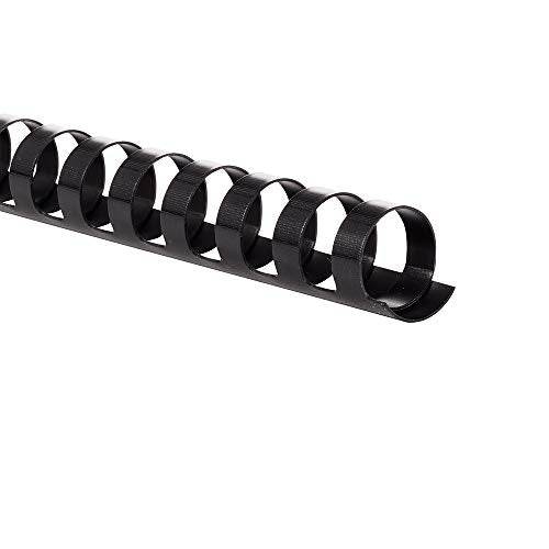 ACCO (Office) GBC Binding Spines/Spirals/Coils, 5/8" Diameter, 130 Sheet Capacity, CombBind, Black, 25 Pack (4090046)