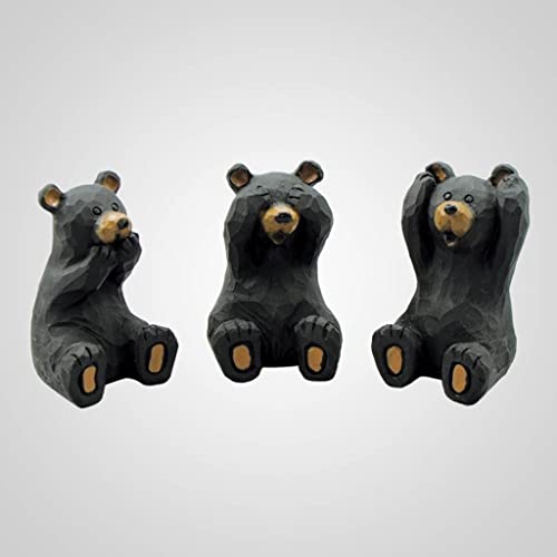 Lipco 17411 Speak, See, Hear No Evil Bears Figurine, Set of 3