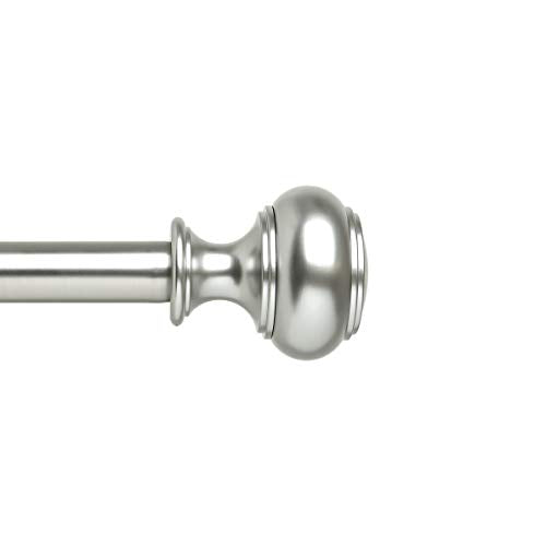 Umbra Allure Curtain Rod with Knob Shaped Finials, 36 to 72-Inches