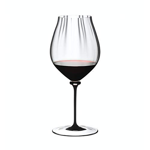 Riedel 4884/67 D Fatto A Mano Performance Pinot Noir Wine Glass, 29 oz, Black Stem