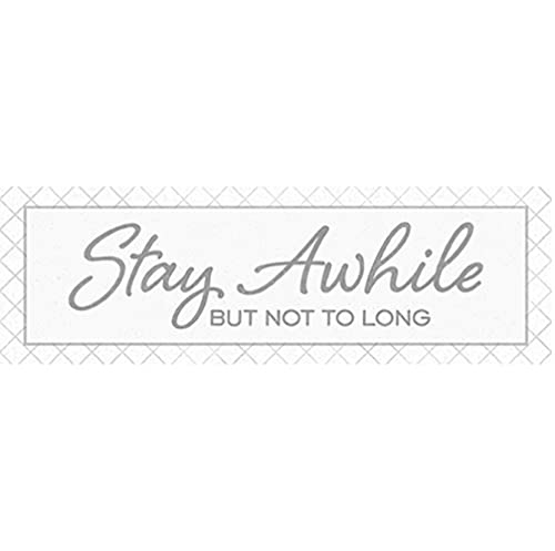 Carson Home 24748 Stay Awhile Magnetic Message Bar, 6-inch Width
