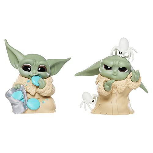 Hasbro Star Wars The Bounty Collection Series 4, 2-Pack Grogu Collectible Figures, 2.25-Inch-Scale Pesky Spiders, Cookie Eating, Ages 4 and Up