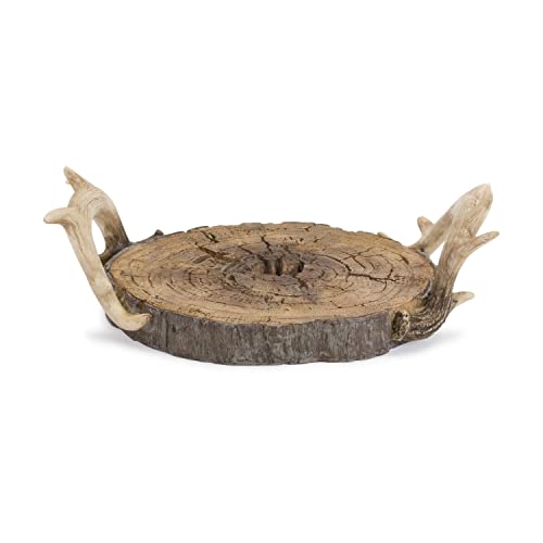 Melrose 84285 Antler Tray, 11-inch Length, Resin