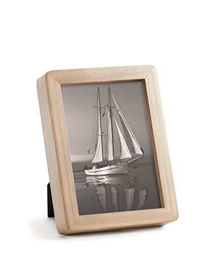 Giftcraft Natural Photo Frame, Holds a 5 x 7 Photo, 8-inch Height,Poplar, MDF, paper and Glass