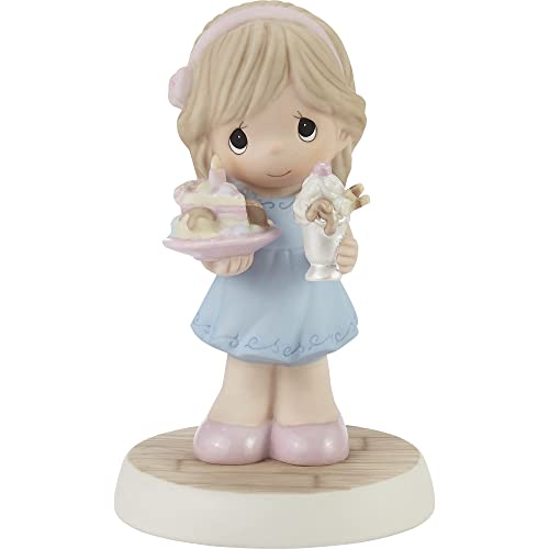 Precious Moments Girl with Cake and Sundae Figurine