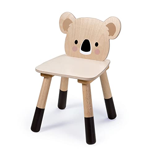 Tender Leaf Toys - Forest Koala Chair - Wooden Playroom Furniture for Toddler Boys and Girls - Cute and Sturdy Animal Themed Chair - Age 3+