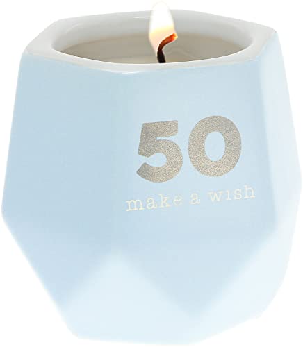 Pavilion Happy Confetti to You Candle - 50 th Birthday Candle 100 % Soy 8oz. Tranquility Scented Candle 50th