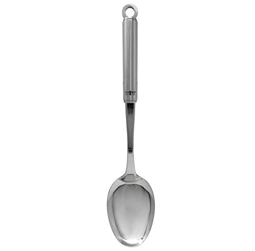 Norpro 1221 Krona Stainless Steel Solid Spoon, 13-Inch, Metallic