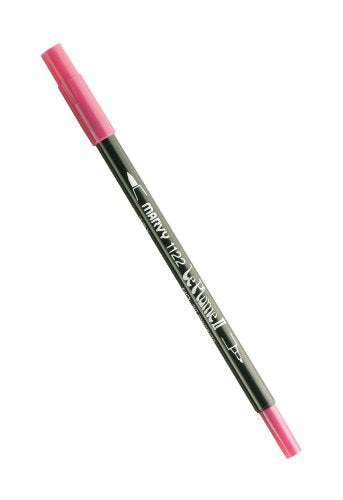 Uchida Marvy Extra Fine Tip Le Plume II Double Ender Marker Pen Art Supplies, Magenta