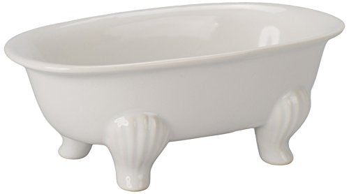 BIA Cordon Bleu 10" x 6" x 3.5" Porcelain Bathtub Dish, White