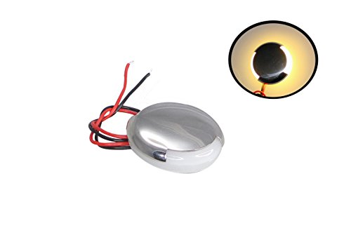 Pactrade Marine Boat Pontoon RV Round Surface Mount LED S.S Courtesy White 90 Degree Upward and Downward 10-30V ‚Ä¶