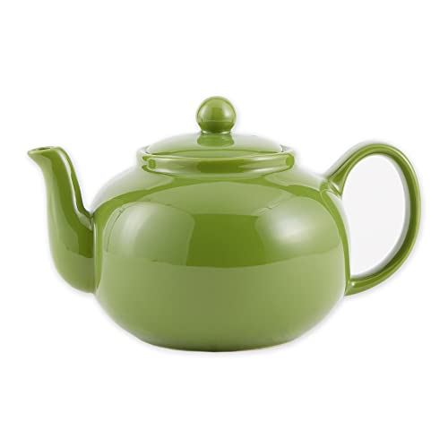 RSVP International Large Stoneware 6-Cup Teapot, Green