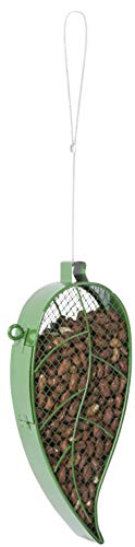 Esschert Design FB426 Leaf Hanging Mesh Bird Feeder, Green