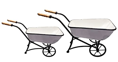 Farm Cart Planter 2 Piece Set -Continental Art Center CAC194059T0