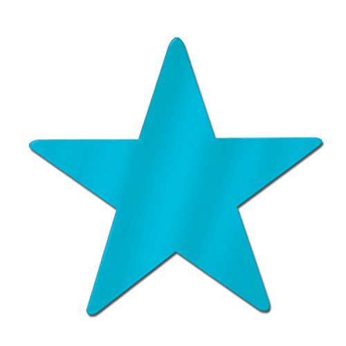 Beistle Foil Star Cutout (turquoise) Party Accessory  (1 count)