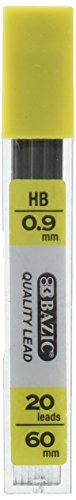 BAZIC 20 Ct. 0.9mm Mechanical Pencil Lead (780)