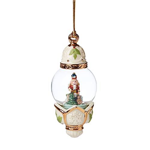 Lenox Nutcracker Globe Ornament, 0.45, Ivory