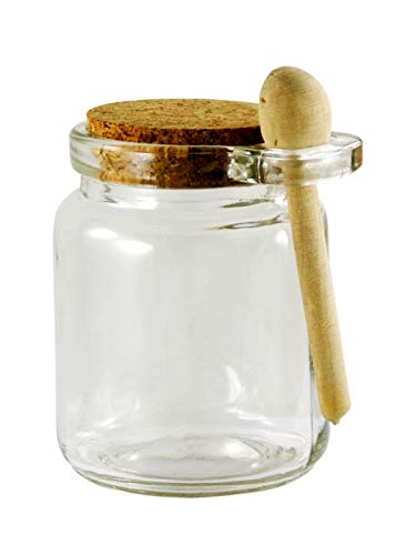 Grant Howard 51016 Round Spice Jar with Wooden Spoon, 6 oz.