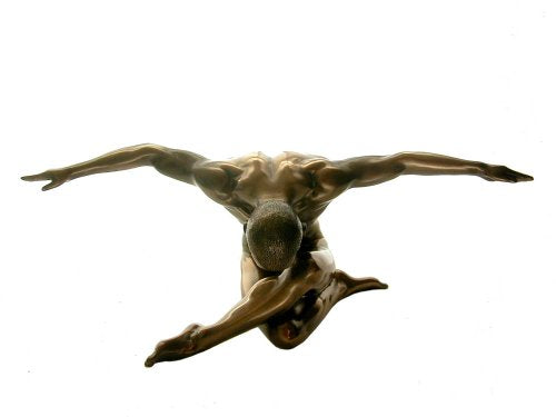 Unicorn Studio US 10.75 Inch Seated Figure Figure Male Nude Warms Out Display Decor