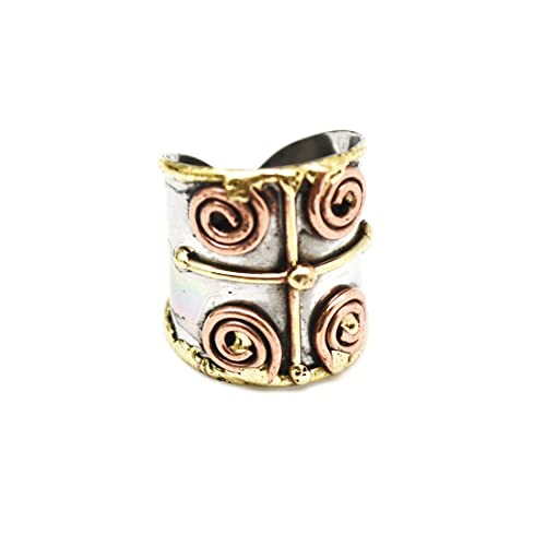 Anju R047 Janya Mixed Metal Ring
