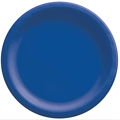 Amscan Round Paper Plates - 8.5" | Disposable | Royal Blue | 20 Pcs.