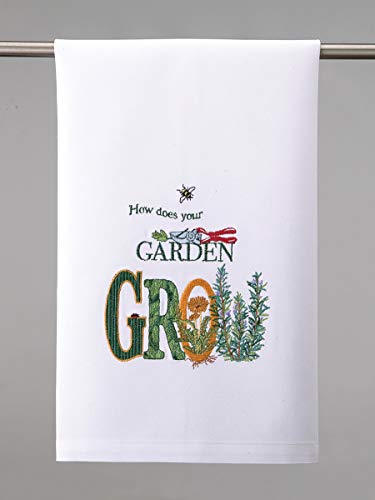Peking Handicraft Grow Garden Kitchen Hand Towel 16x25