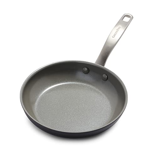 Cookware Company GreenPan Chatham 8" ceramic Non-Stick Open Frypan, Grey